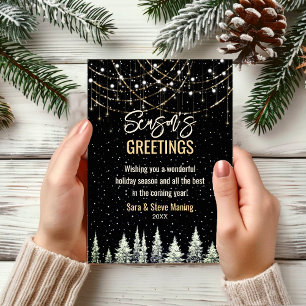 Chic Christmas trees glitter lights new year