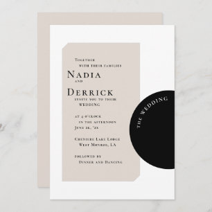 CHIC CIRCLE WEDDING INVITATION