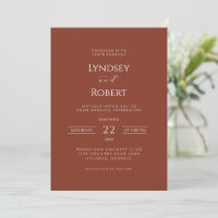 Chic Classic Cinnamon and White Wedding