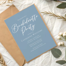 Chic Coastal Blue Bachelorette Party