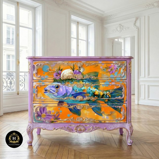 Chic Coastal Botanical Commercial Decoupage Tissue Paper (Creator Uploaded)
