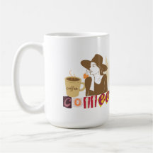 Chic Coffee Lover Ransom Note Style T-Shirt