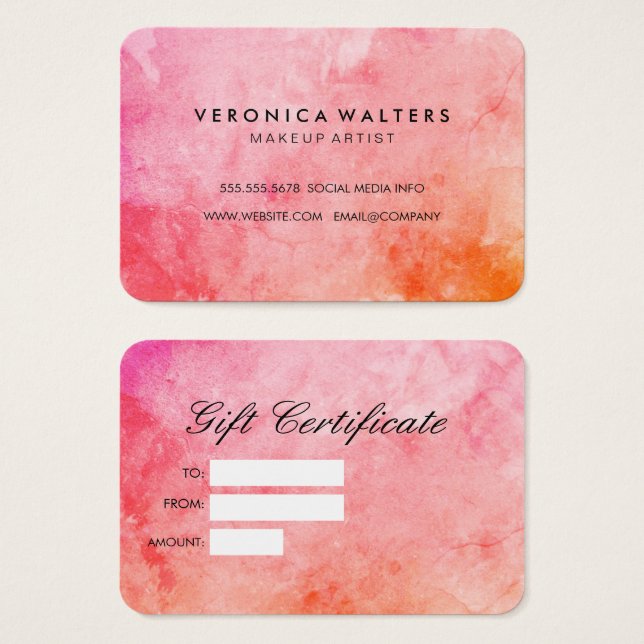 Chic Colourful Grunge (Front & Back)