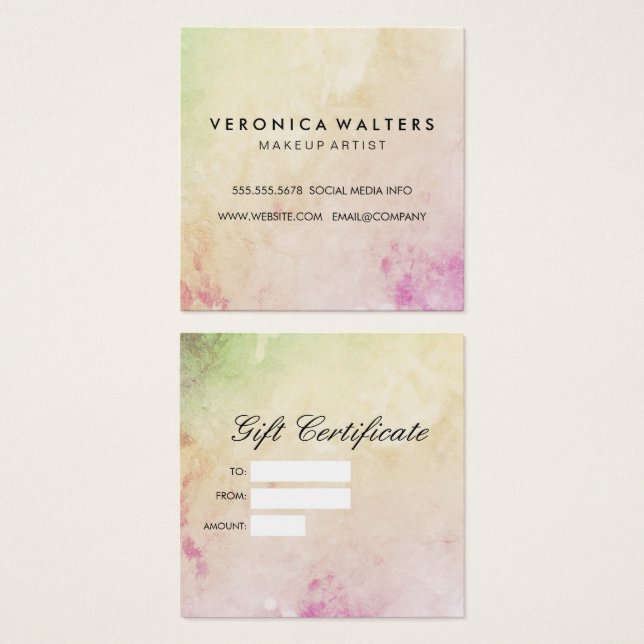 Chic Colourful Grunge (Front & Back)