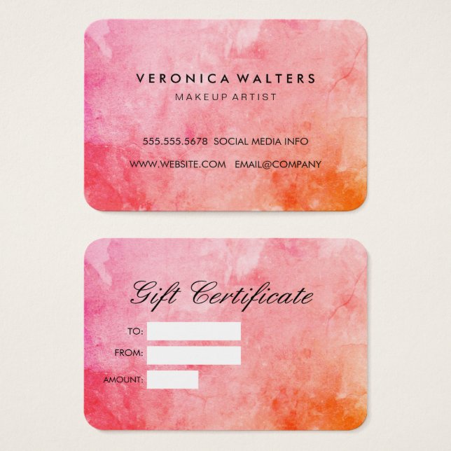 Chic Colourful Grunge (Front & Back)