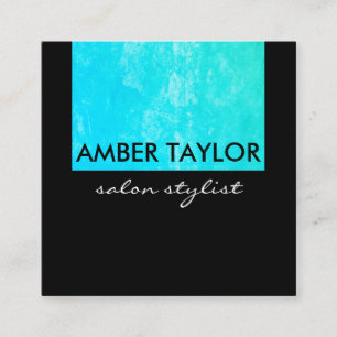 Chic Colourful Grunge Square Business Card