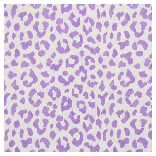 Chic colourful purple cheetah print pattern fabric (Swatch)