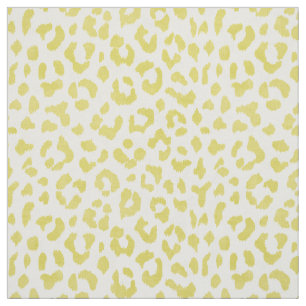 Chic colourful yellow cheetah print pattern fabric
