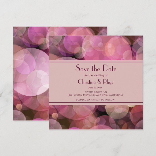 Chic Colours Save The Date (Front/Back)
