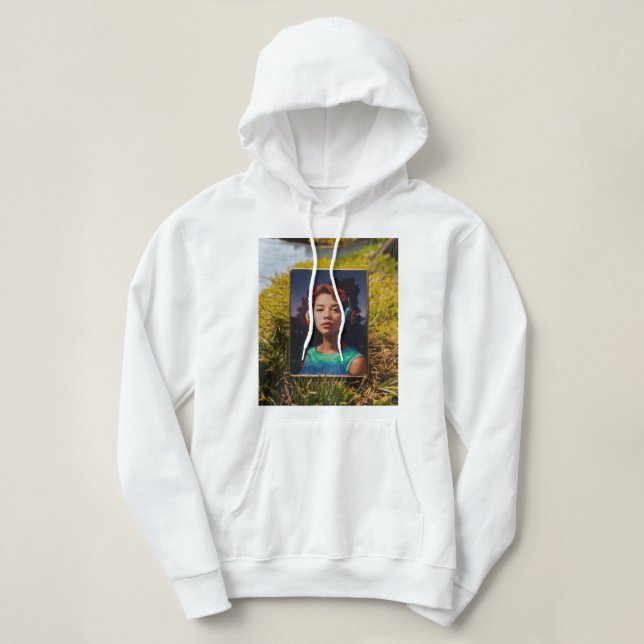 Chic Comfort: Women's Urban Escape Hooded Jacket Hoodie (Design Front)