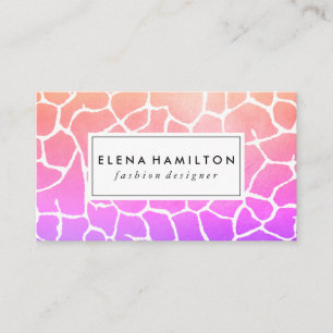 Chic Contemporary Pattern Business Card