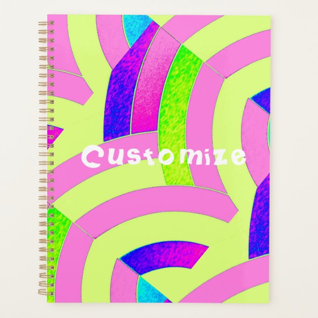 chic contemporary sophisticated chevron planner (Front)