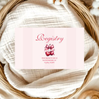 Chic Coquette Cherry on Top Baby Shower Registry