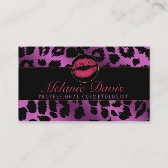 Chic Cosmetology Business Card (Front)