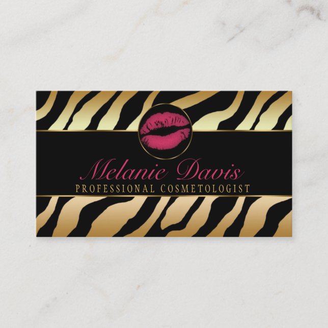 Chic Cosmetology Business Card (Front)