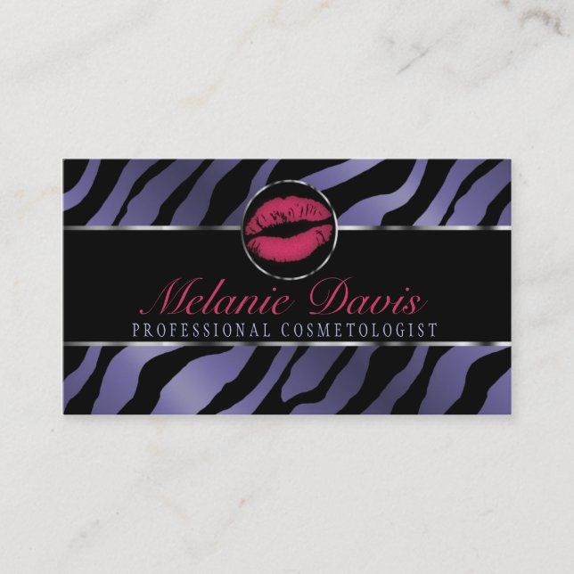 Chic Cosmetology Business Card (Front)