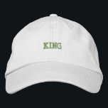 Chic Cotton Cap Featuring King Text Embroidery Hat<br><div class="desc">Chic cotton cap with embroidered "King" text,  blending comfort and casual elegance.</div>