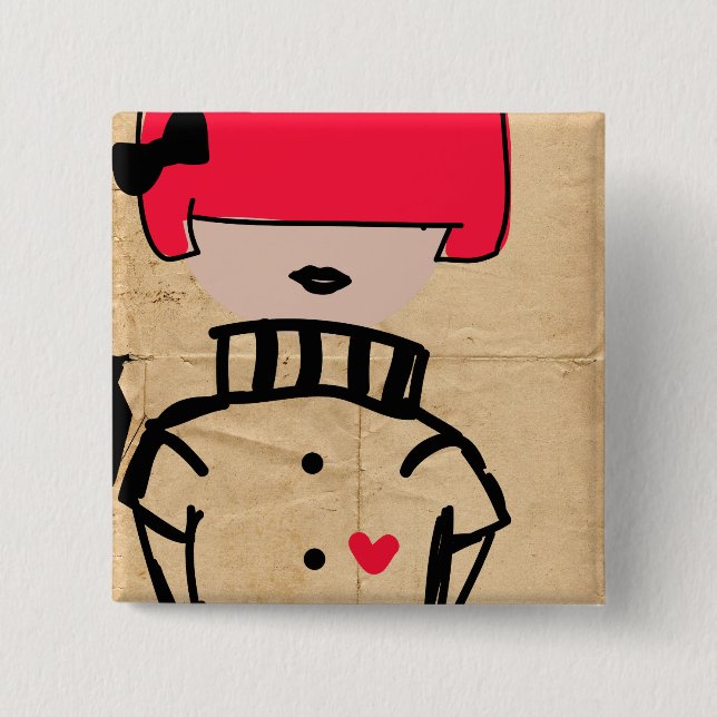 Chic Couture 15 Cm Square Badge (Front)