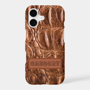 Chic Crocodile Skin Monogram