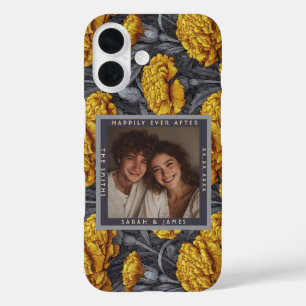 Chic Custom Carnation Garden Vineyard Wedding iPhone 16 Case