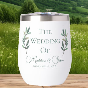 Chic Custom Eucalyptus Leaves Botanical Wedding