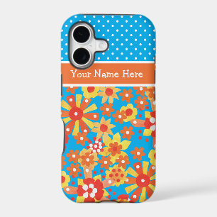 Chic Custom iPhone 5 Case: Ditsy Orange Floral