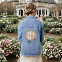 Chic Custom Name MAMA Outerwear Trendy Motherhood 