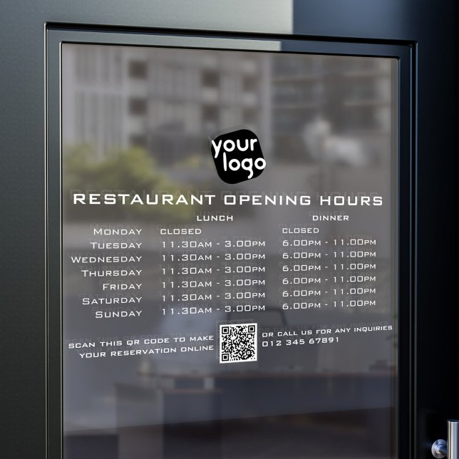  Chic Custom Opening Hours Lunch Dinner Restaurant (Creator Uploaded)