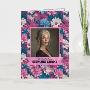 Chic Daisy 60Th Birthday Present For Daughter Card