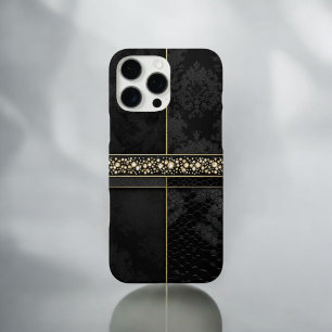 Chic Damask & Gold iPhone 16 Pro Max Case