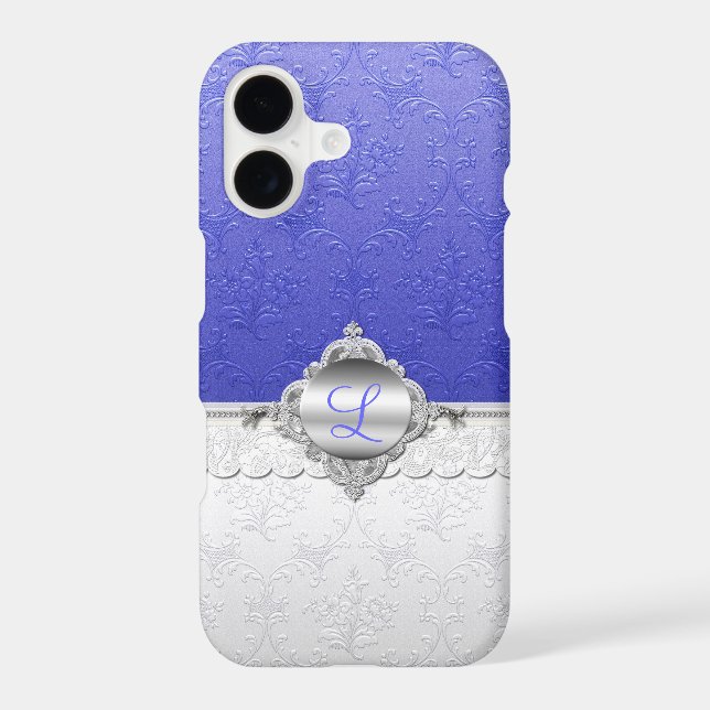 Chic Damask Monogram iPhone 7 Case (Back)