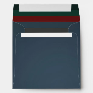 Chic Dapper Blue Grey Customizable Envelope