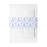 Chic Delft Blue White Botanical Chinoiserie Floral