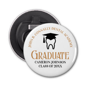Chic Dental School Custom Dentist Graduation Party Bottle Opener