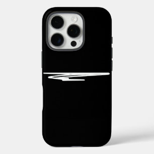 Chic Design in Black and White iPhone 16 Pro Case