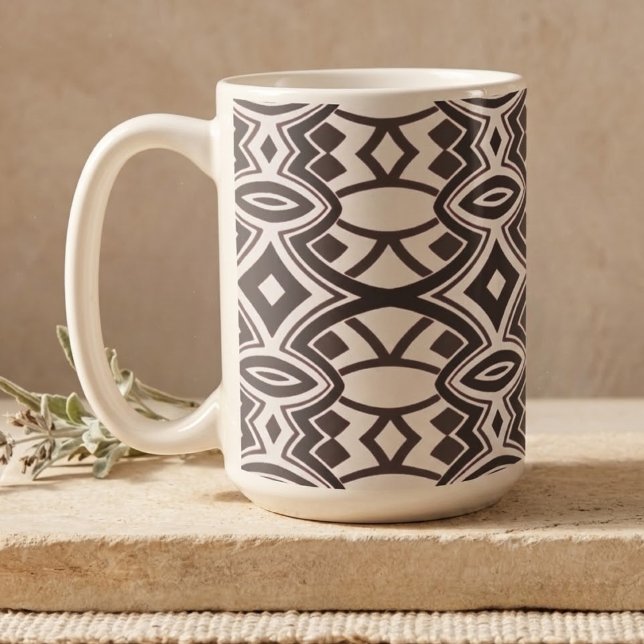 Chic Diamond & Oval Symmetry Coffee Mug (Creator Uploaded)