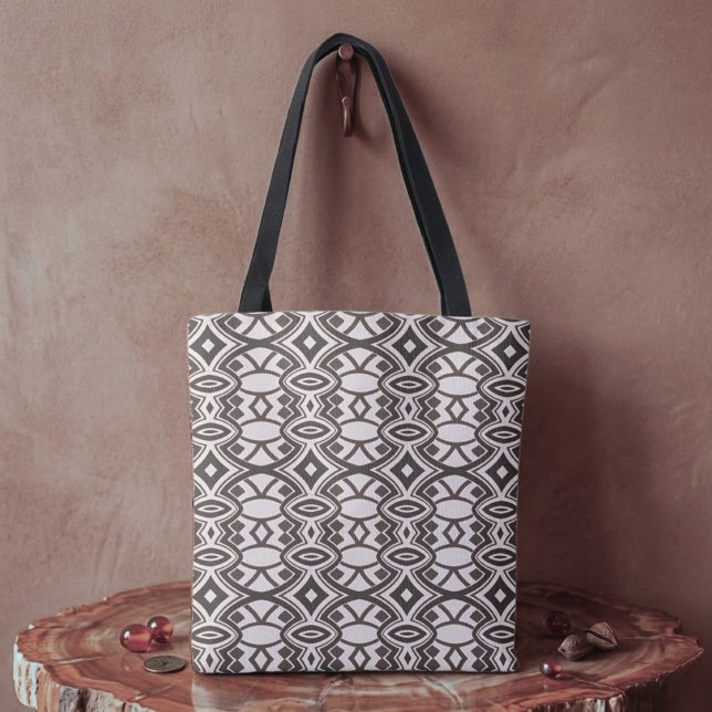 Chic Diamond & Oval Symmetry Tote Bag (Creator Uploaded)