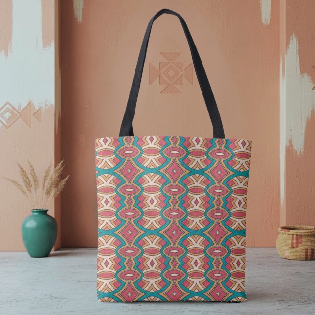 Chic Diamond & Oval Symmetry Tote Bag (Creator Uploaded)