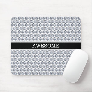 Chic Diamonds/Fractal Mosaic Mouse Pad
