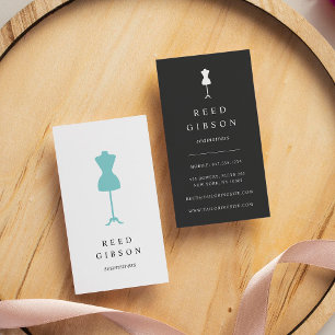 Chic Dress Form   Seamstress Tailor Designer Business Card