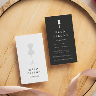Chic Dress Form Seamstress Tailor Designer Business Card