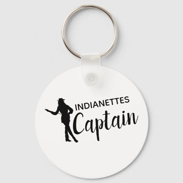 Chic Drill Team Captain Personalized Key Ring (Front)