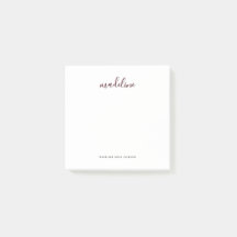 Chic Dusty Blush Pink with black Calligraphy name