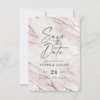 Chic Dusty Pink Marble with Foil Details