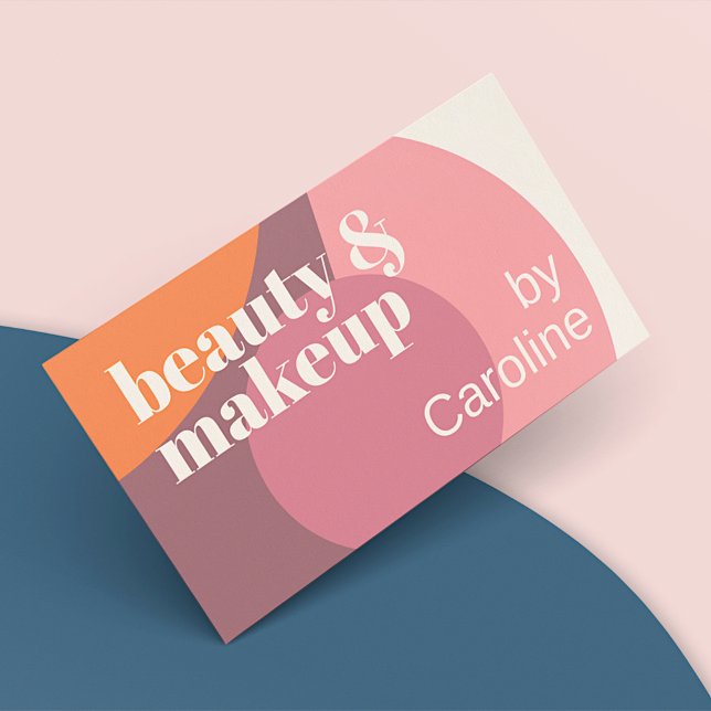 Chic Dusty Rose Blush Pink Mauve Taupe Art Pattern Business Card (Creator Uploaded)