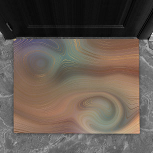 Chic Earthy Strata   Natural Agate Welcome-Ish Doormat