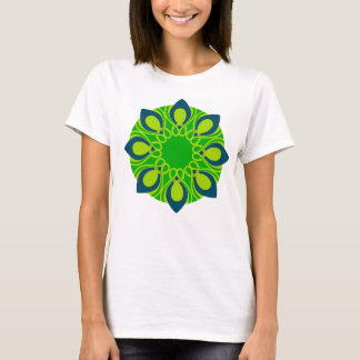 Chic eastern flower design T-shirt