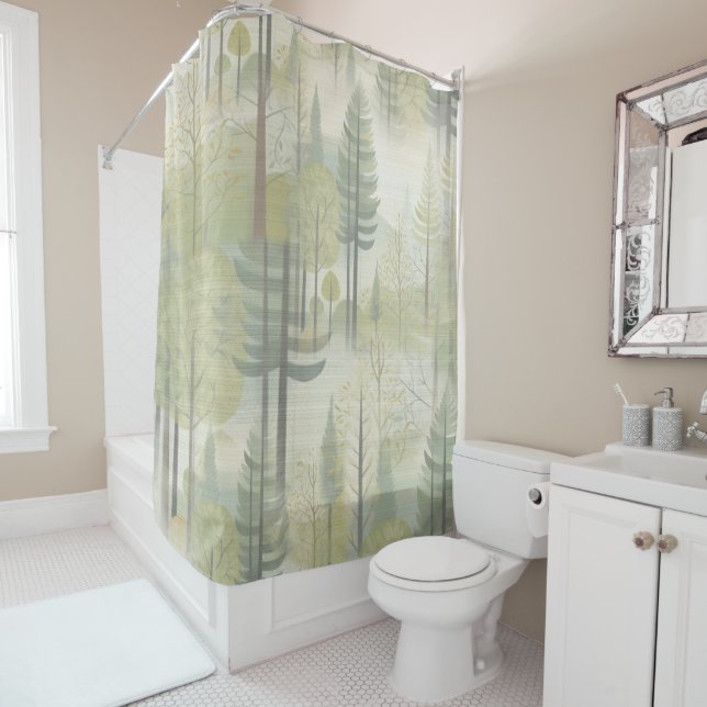 Chic,Elegant Creams & leather flower texture look Shower Curtain (In Situ)