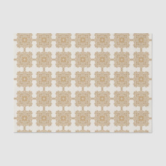 Chic Elegant Gold Baroque Ornament Pattern Tissue Paper