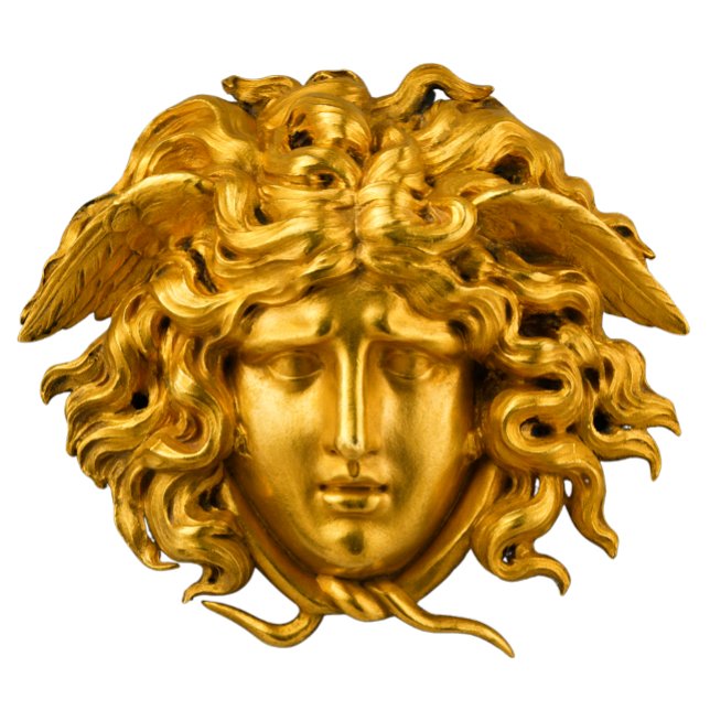 Chic Elegant Gold French Medusa Haute Couture T-Shirt (Creator Uploaded)